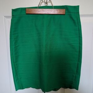 J. Crew Vibrant Green Pencil Skirt